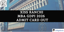 XISS Ranchi MBA GDPI Admit Card 2026 Released